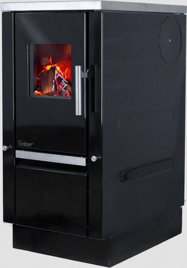 Ember A2-40 Küchenherd in Schwarz
