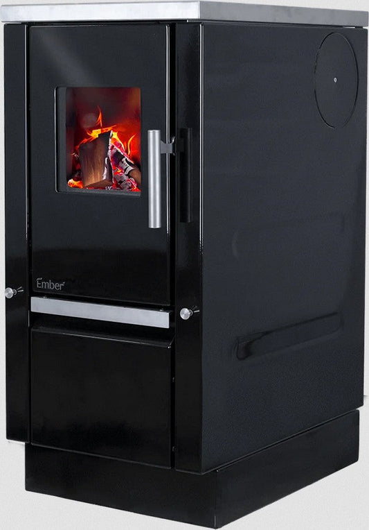 Ember A2-40 Küchenherd in Schwarz