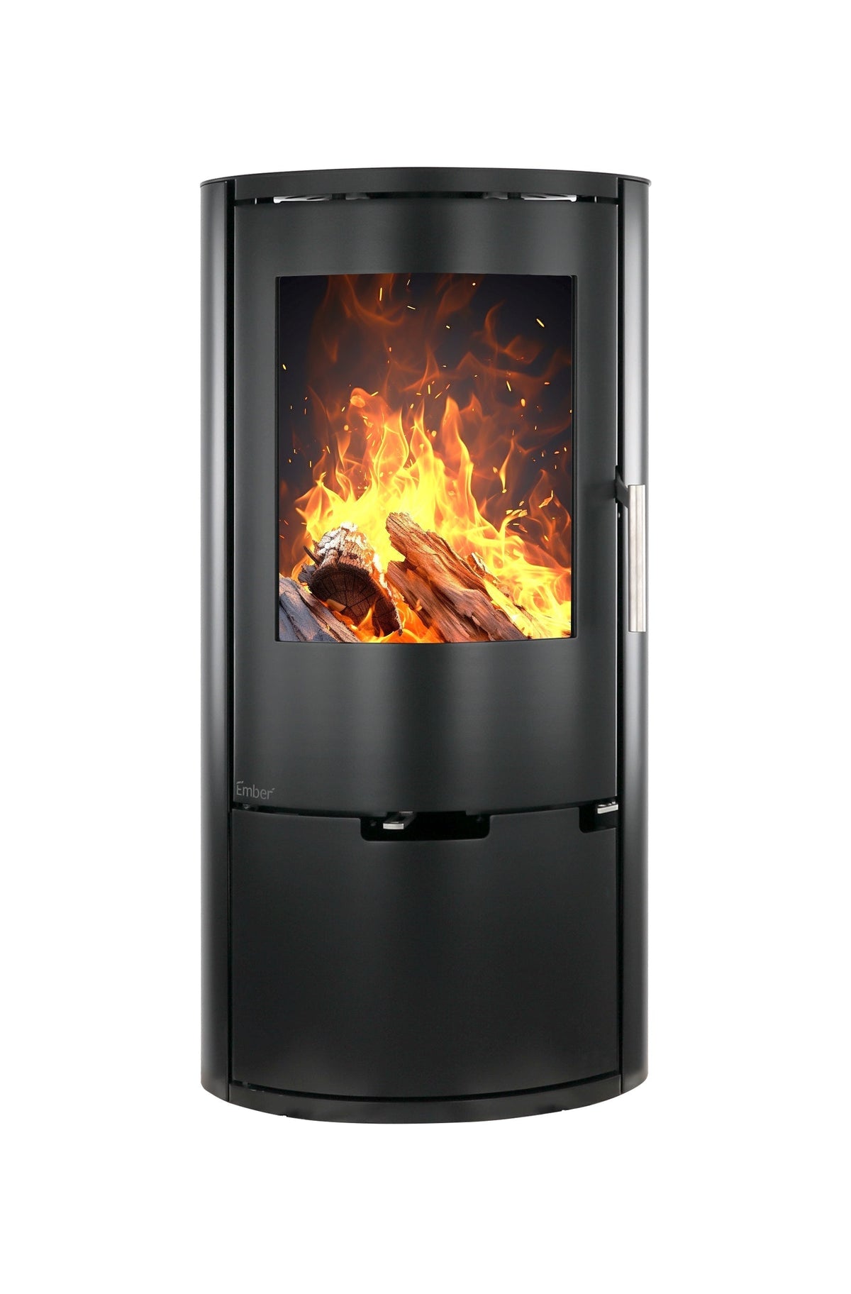 Ember Kamin E-14 in schwarzer Ausführung